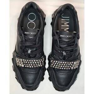 Jimmy Choo Diamond Leather Trainers Size 36